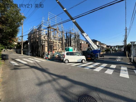 千葉県佐倉市南臼井台の新築一戸建ての現地外観写真