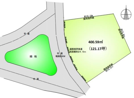 ��t����t�s��t�揬�q��6���ڂ̓y�n�̊Ԏ��}�i��N)