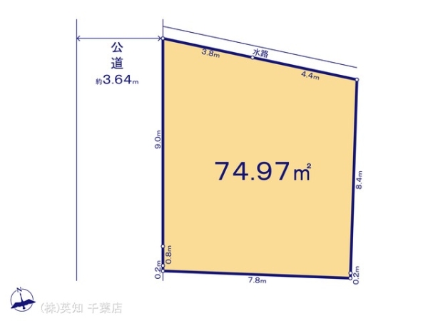 ��t����t�s�Ԍ���敐�Β�2���ڂ̓y�n�̊Ԏ��}