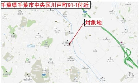 ��t����t�s�������˒� 91-1�̓y�n�̌��n�ē��}